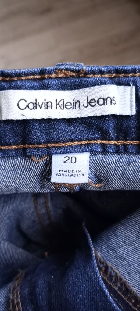 Jeansy damskie Calvin Kleina, granatowe