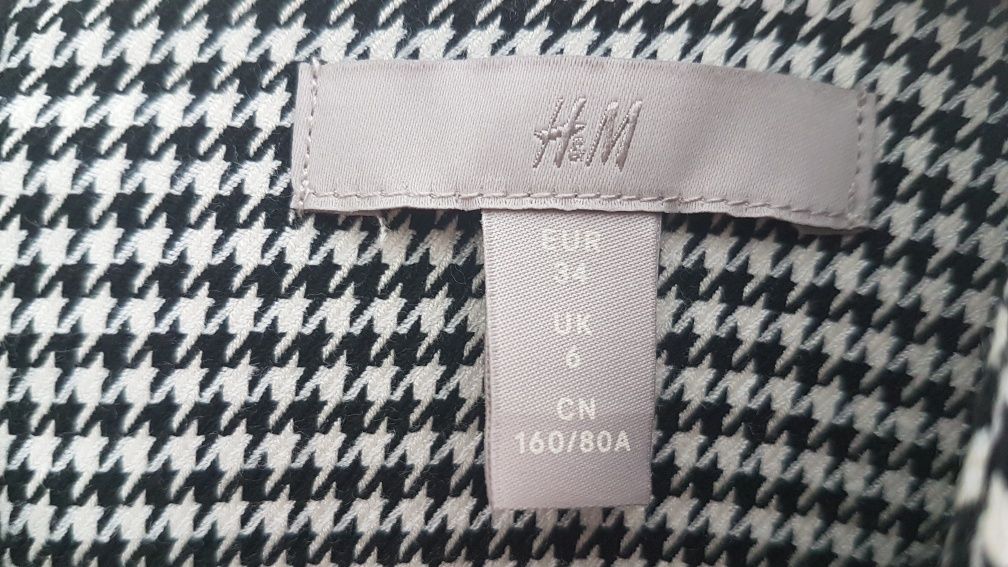 Sukienka w pepitke H&M rozm.XS/34/6
