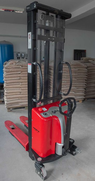 wózek podnośnikowy półelektryczny SPM1535 paleciak 1500kg 3,5m stanBDB