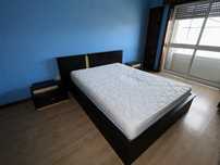 Mobília quarto casal madeira preta