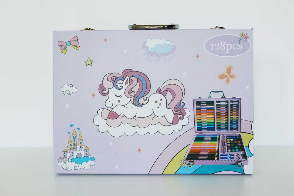 Набір для малювання та творчості Єдиноріг 128 предметів