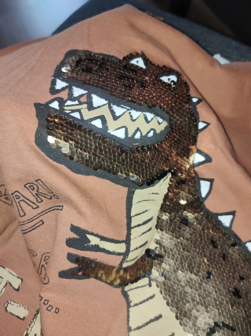 Koszulka Dinozaur - koszulka z krótkim rękawem - efekt połysku