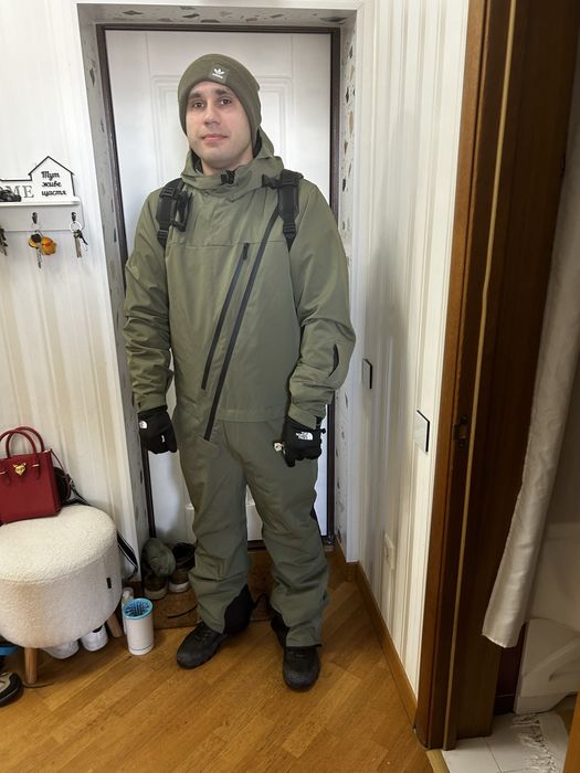 Лижний дизайнерський костюм з мембраною колір оливи розмір L-XL