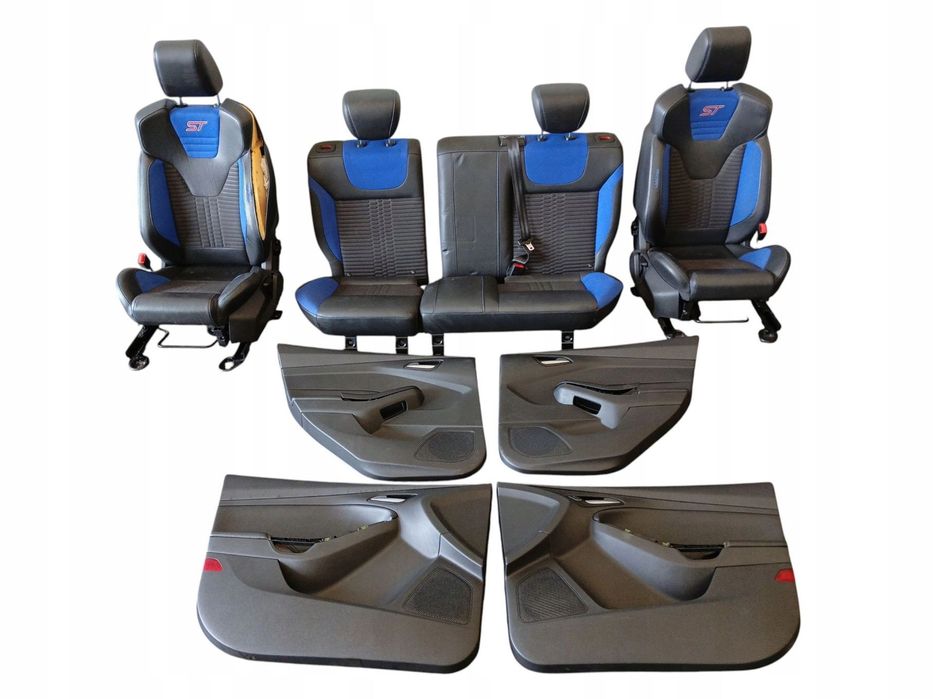 FOTELE FOTEL KANPA BOCZKI KOMPLET FORD FOCUS MK3 III HB ST-LINE UK ANGLIK