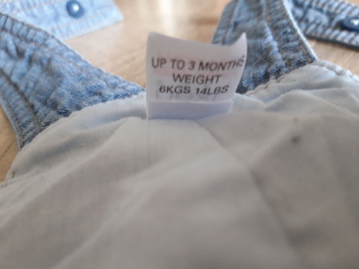 Ogrodniczki spodnie niemowlęce