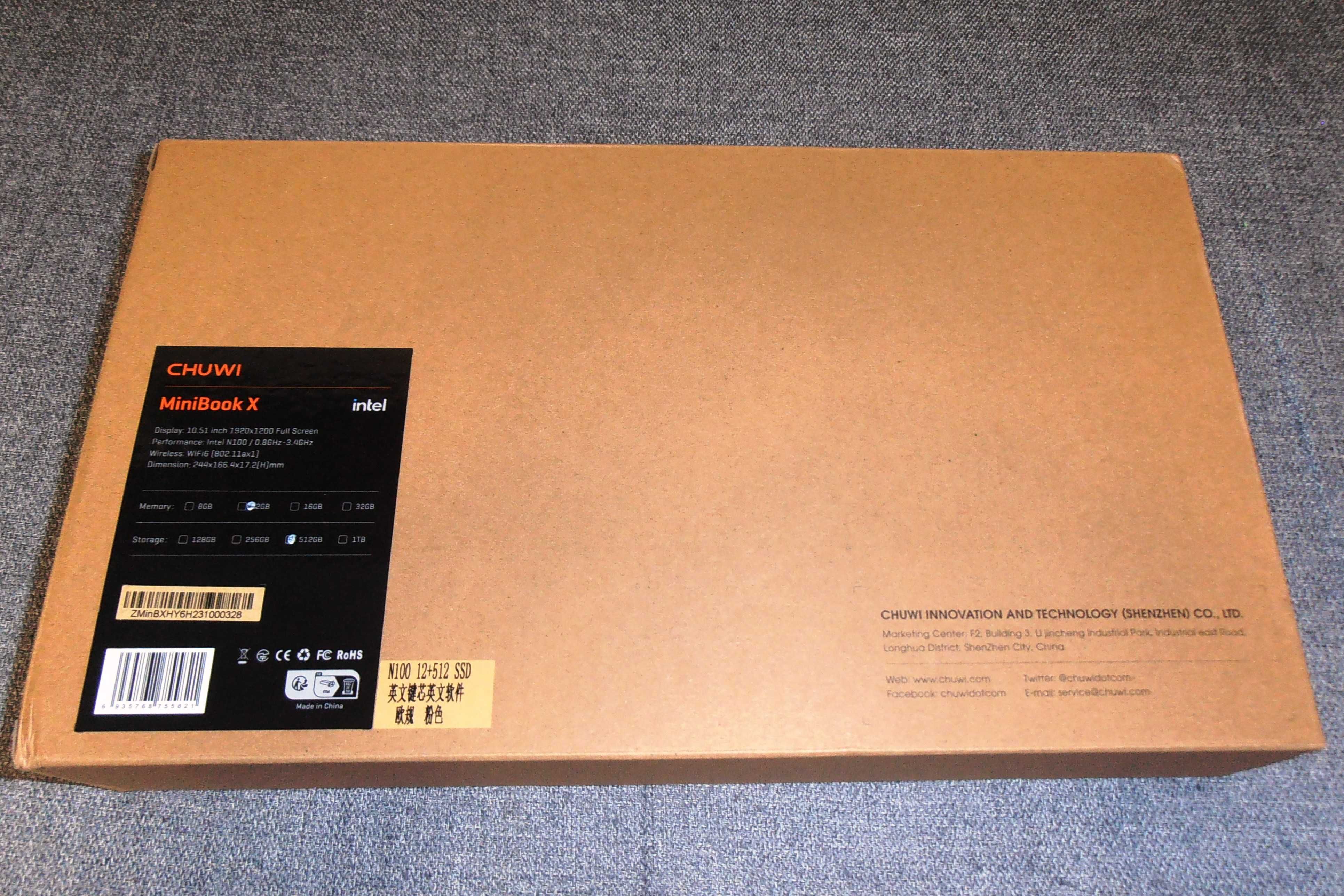 Laptop CHUWI MiniBook N100 różowy