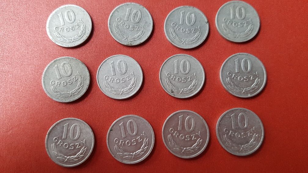 10 groszy 1966 oraz inne roczniki epoka  PRL