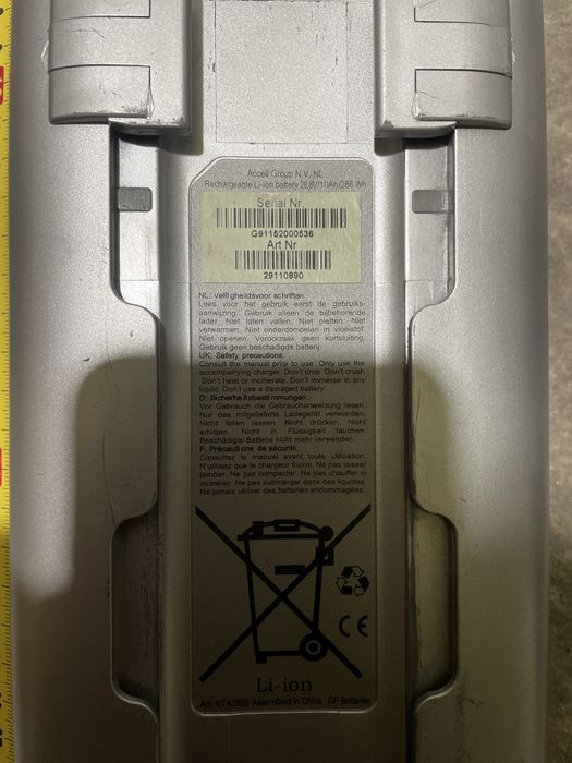 Батарея 28.8в 10амп Li-ion на електро-велосипед акб батарейка