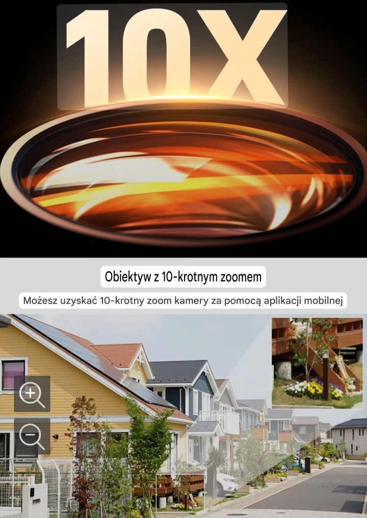 Kamera WIFI z 3 obiektywami 15MP Obrotowa IP66