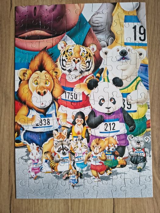 Puzzle dla dzieci 100 elementów, kompletne