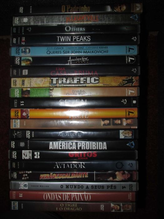 DVDs originais (Filmes, Animação, Concertos)