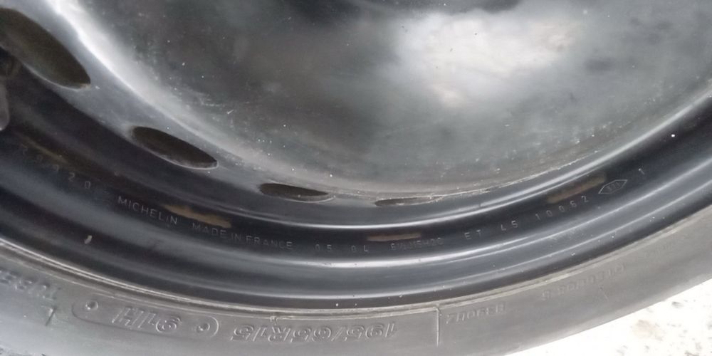 Запаска Колесо Диск 4x100 R15 Renault Kangoo Logan Megane 2 Scenic 2