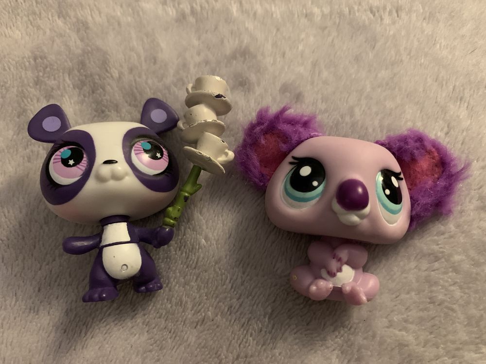 LPS Littlest Pet Shop panda pandy 2 szt zestaw kuchnia