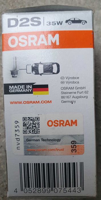 Lâmpada Xénon D2S Osram Xenarc