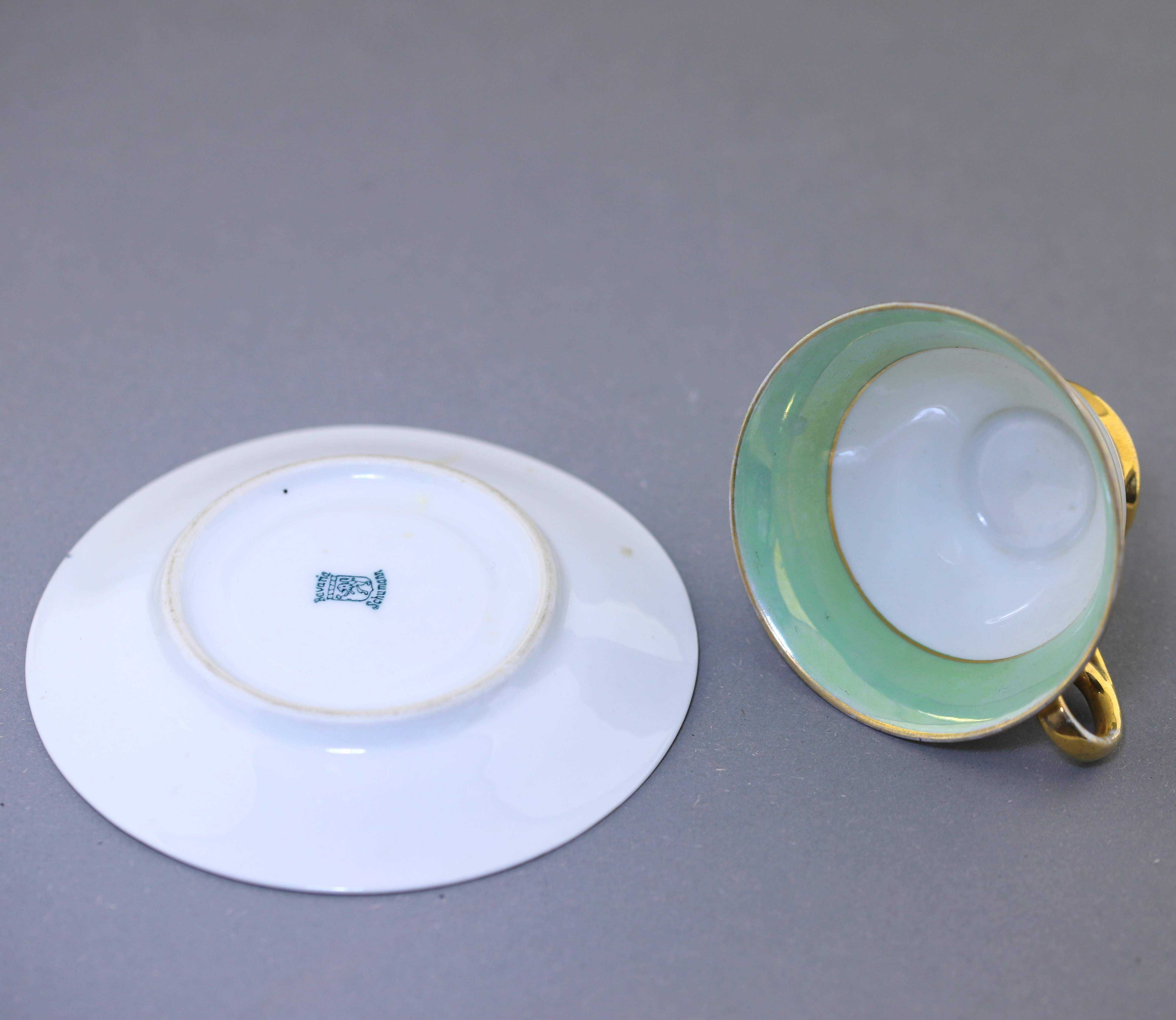 Duo filiżanka espresso 80ml cienka porcelana Schumann Bavaria Niemcy