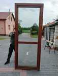 Okno balkonowe  drewniane