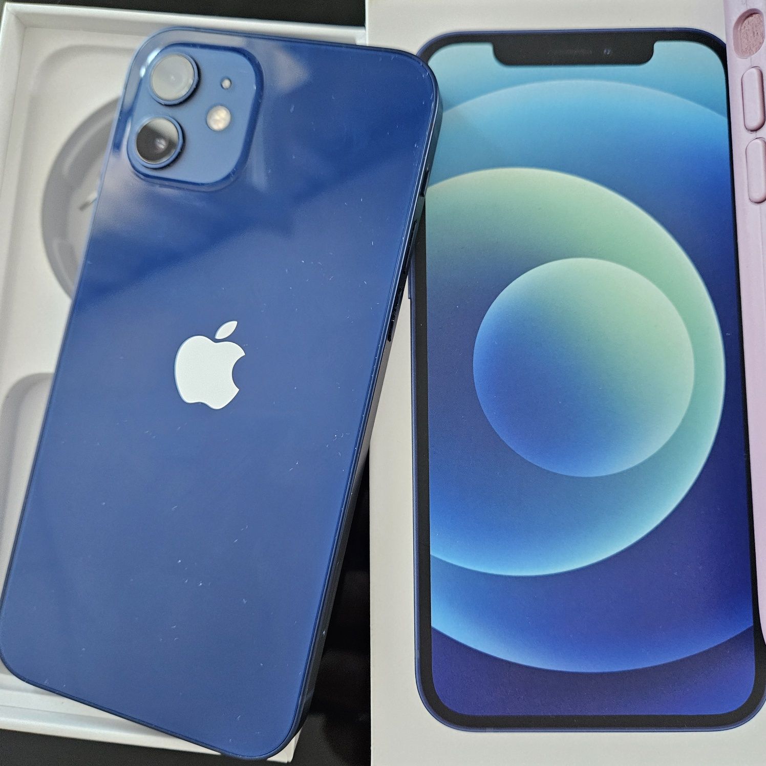 ОФІЦІЙНИЙ Apple iPhone 12 64Gb супер колір Blue модель А2403 та чохли