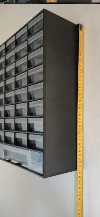 Organizer warsztatowy szafka modułowa 33 szufladki 415x305x135mm