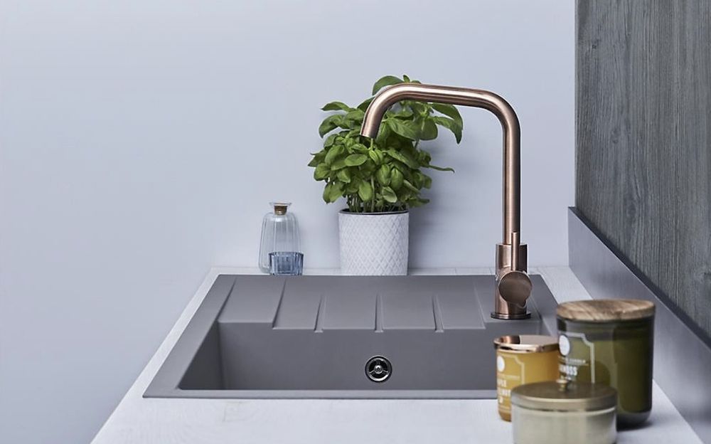 Zlew kuchenny CU10GR kompozytowy, odwracalny