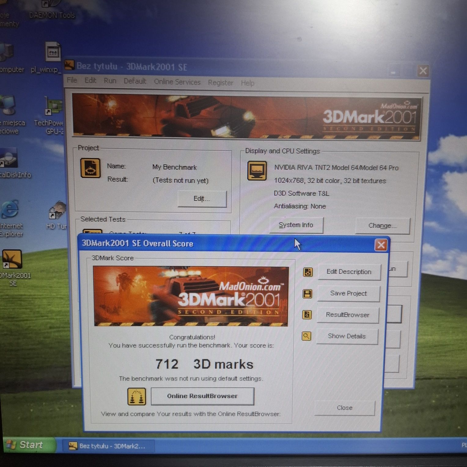 Karta graficzna Nvidia Riva TNT2 M64 32mb AGP Optimus