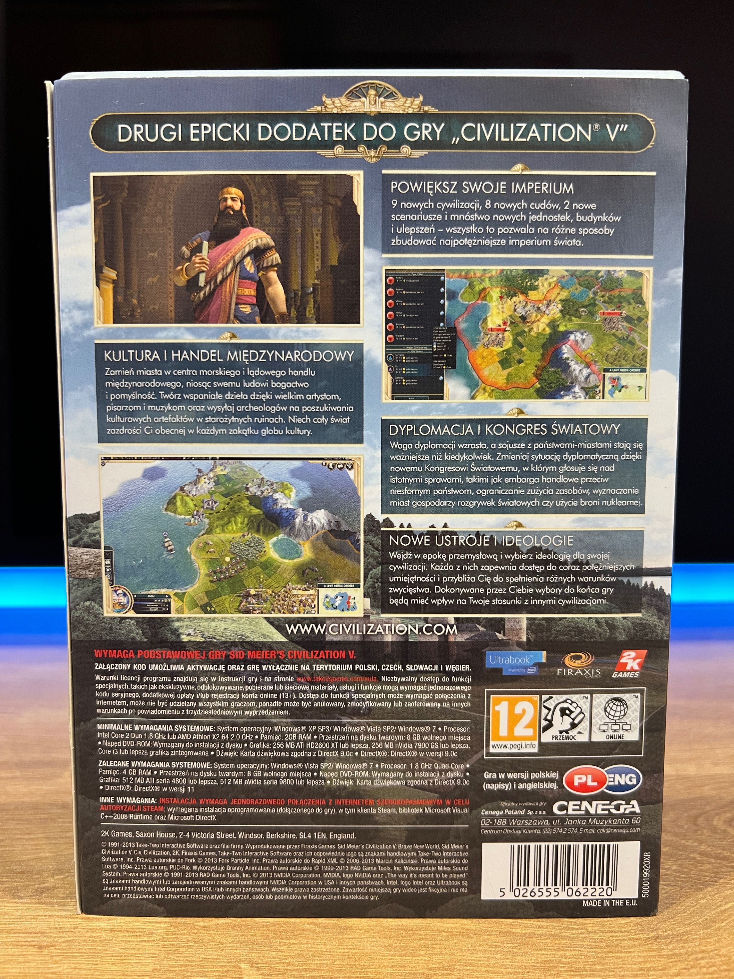 Civilization V 5 Nowy Wspaniały Świat (PC PL 2013) premierowe wydanie