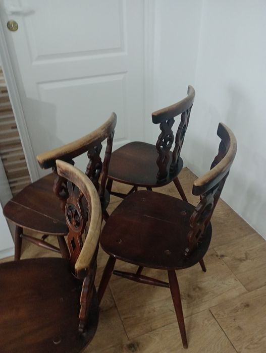Ercol krzesła angielskie vintage antyk