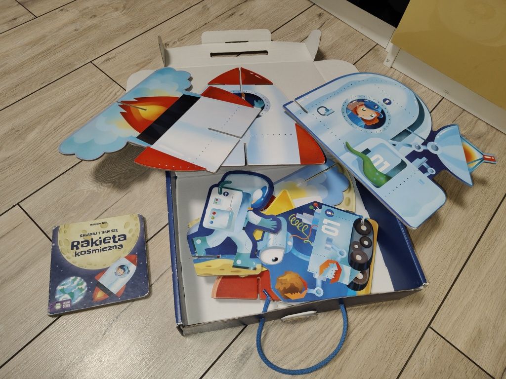 Puzzle 3D przestrzenne rakieta kosmos planety