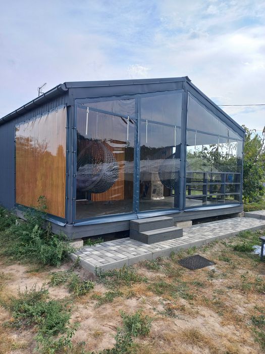 М'які вікна з тканини ПВХ для тераси/альтанки