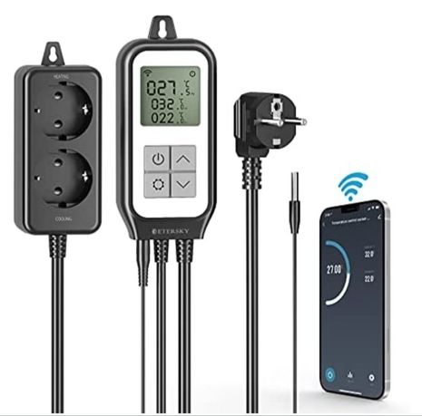 Cyfrowy termostat, regulator temperatury Etersky