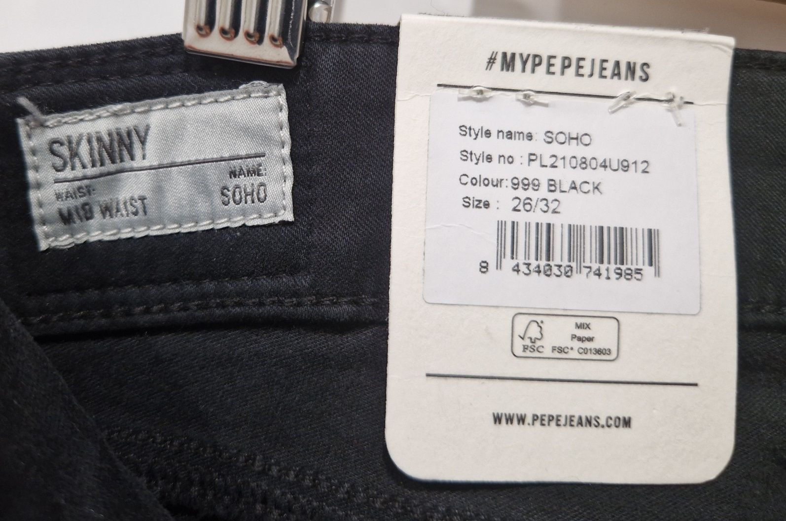 Jeansy Pepe Jeans SKINNY Soho 26x32