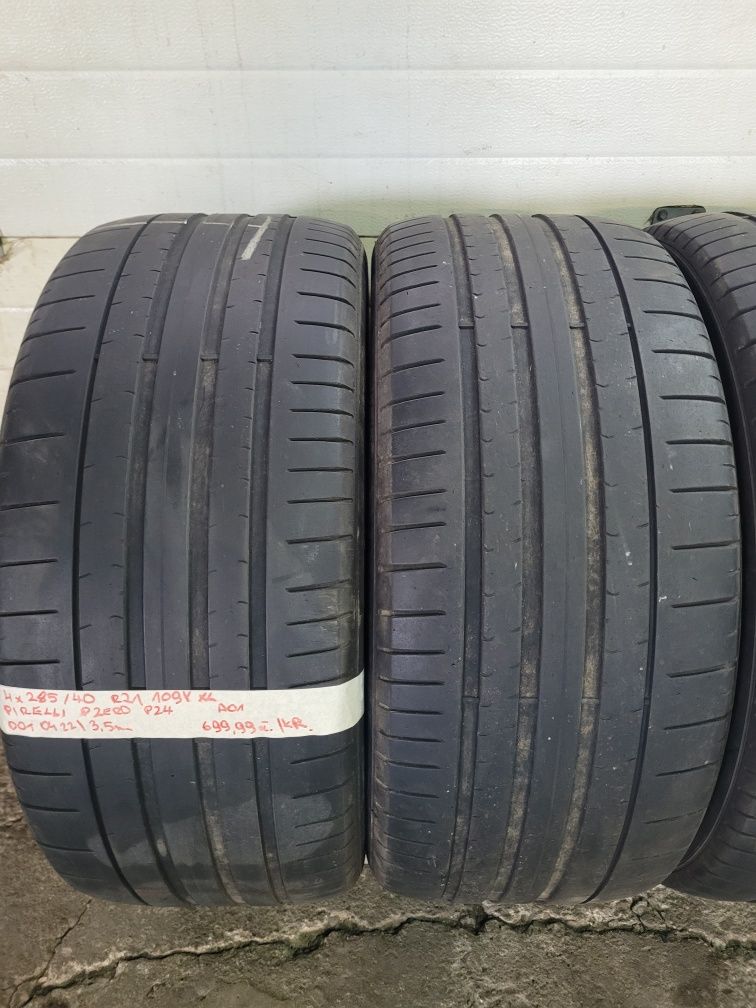 Opony letnie używane 285/40 R21 109Y XL Pirelli - 4 szt.