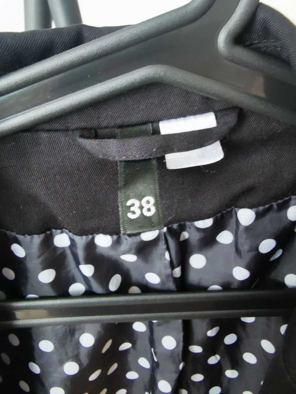 Czarna marynarka żakiet 38 M H&M