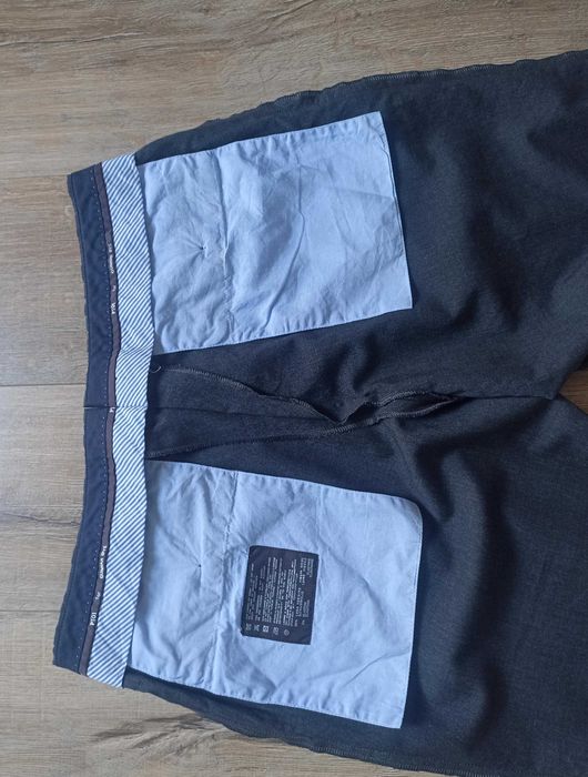 Wełniane spodnie, Gunner OYE,Slim Fit, rozmiar 52, 98% wełna dziewicza