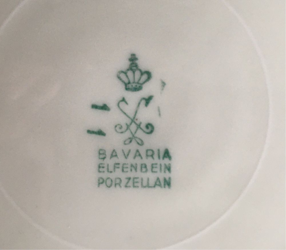 Bavaria porcelana elfenbein, winterling, schoenau, bareuther