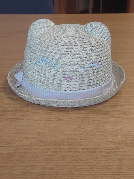 czapka wiklinowa kotek urocza