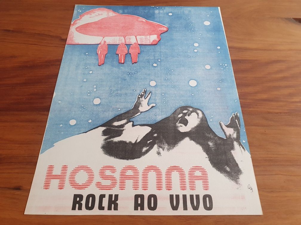 Poster anos 70 Hosanna Rock Português