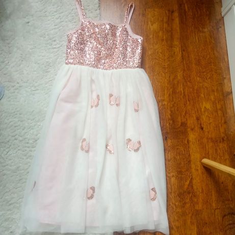 Sukienka tiulowa różowa 134 H&M