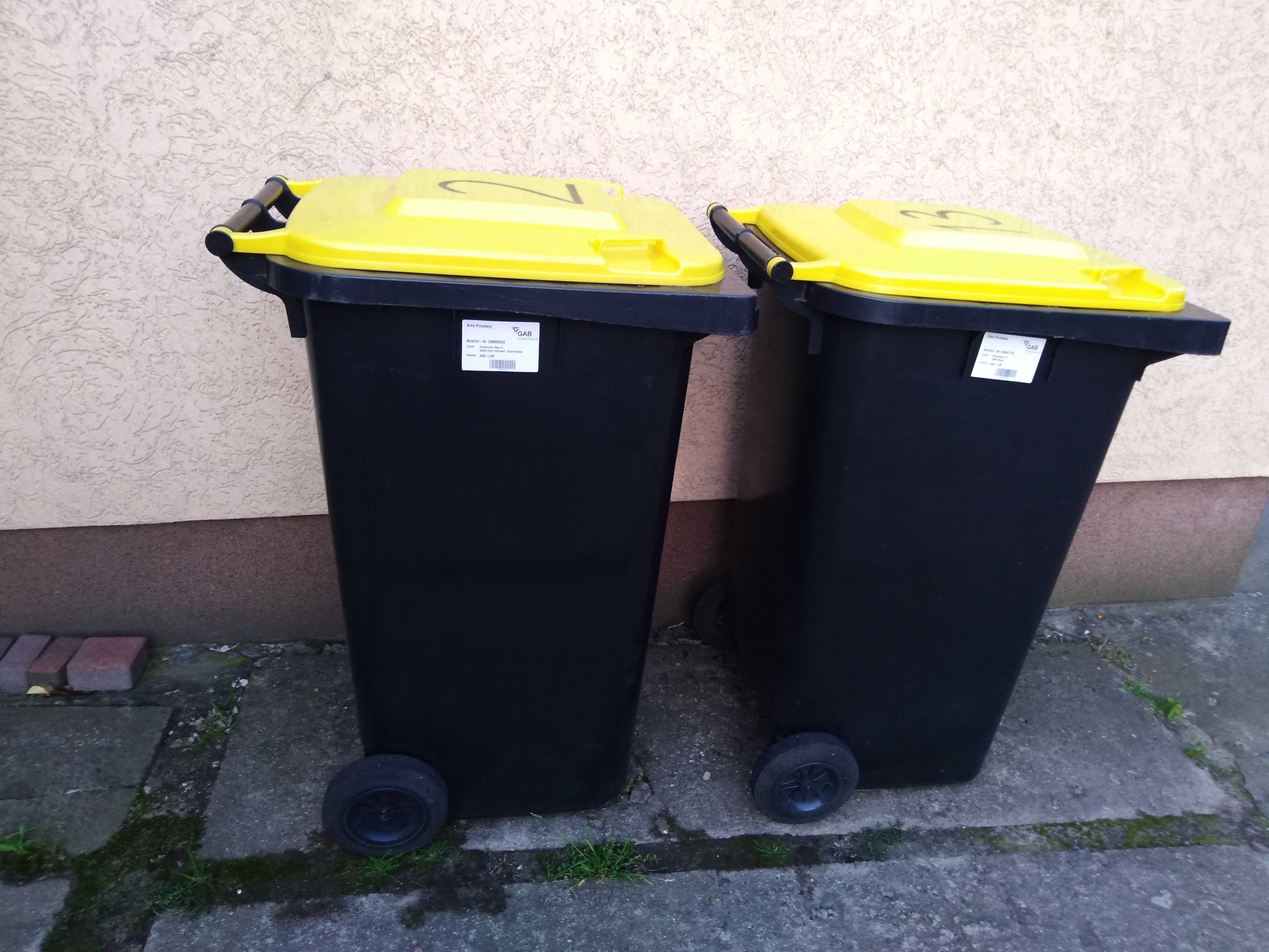 Kubeł pojemnik na odpady komunalne / śmieci 240 litrów