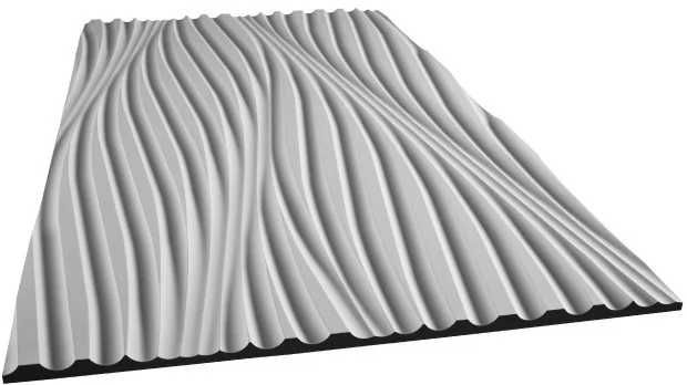 Panel dekoracyjny 3D wave MDF Knap 60x120 fala na ścianę
