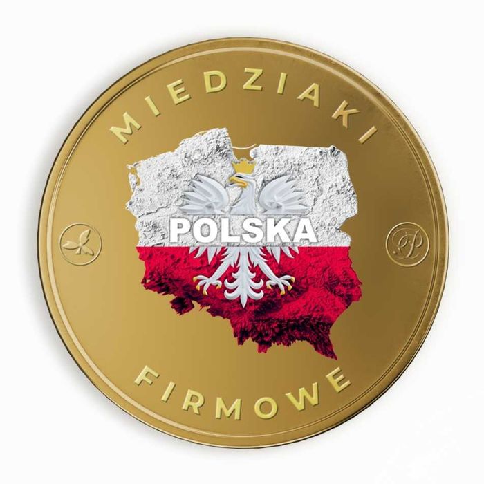 Moneta z LOGO Twojej Firmy - wzór 2 - NOWOŚĆ , projekt - 960zł -28 szt