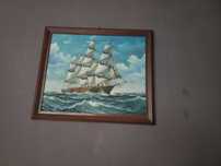 Quadro caravela bom estado