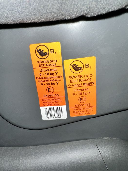 Cadeira auto Romer Duo E44