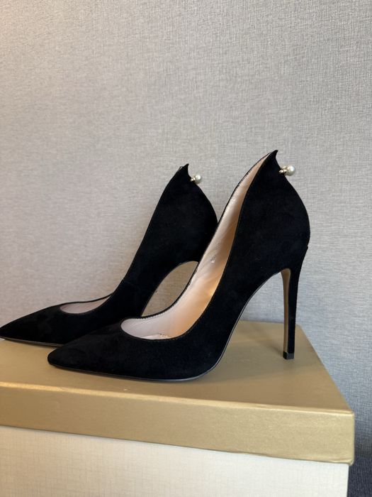 Туфлі човники з натуральної замші 36р