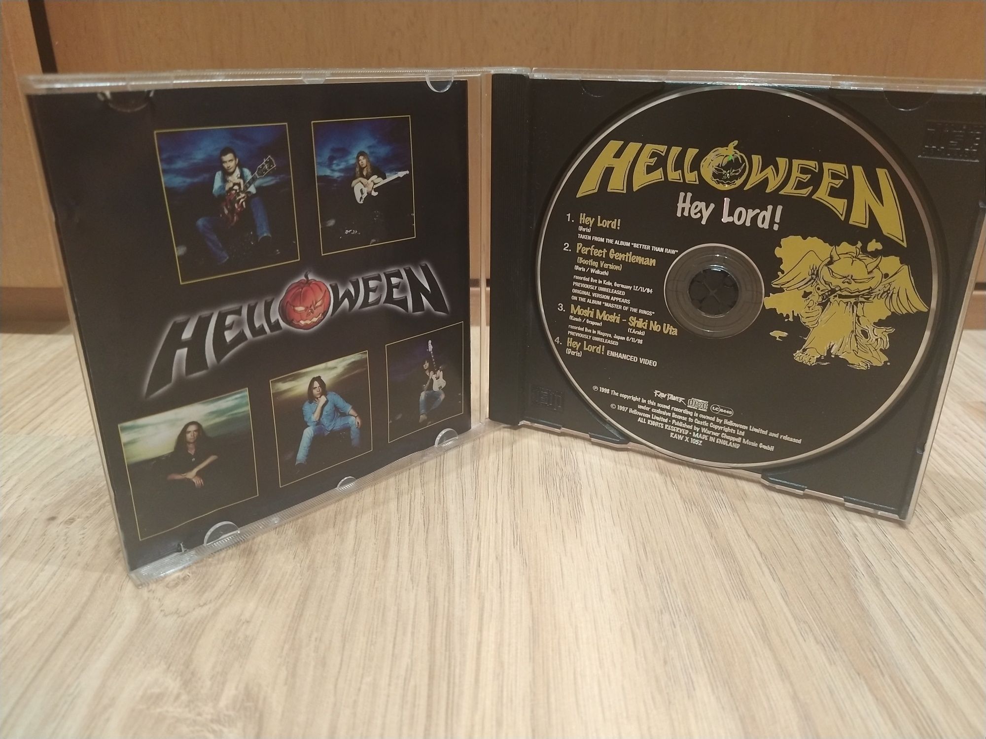CD Single dos Helloween - Hey Lord!