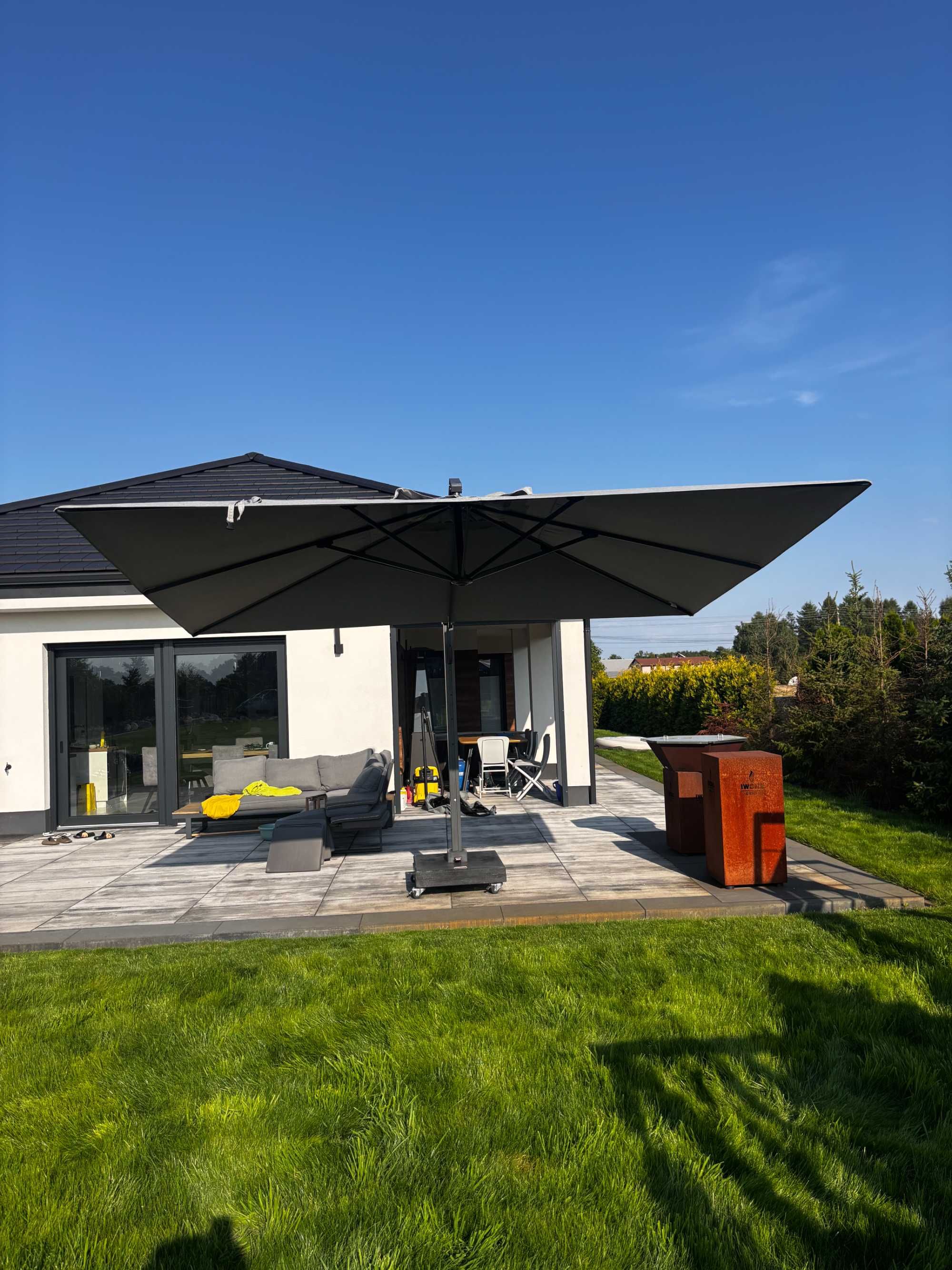 Parasol ogrodowy 3x4m solidny, mocny
