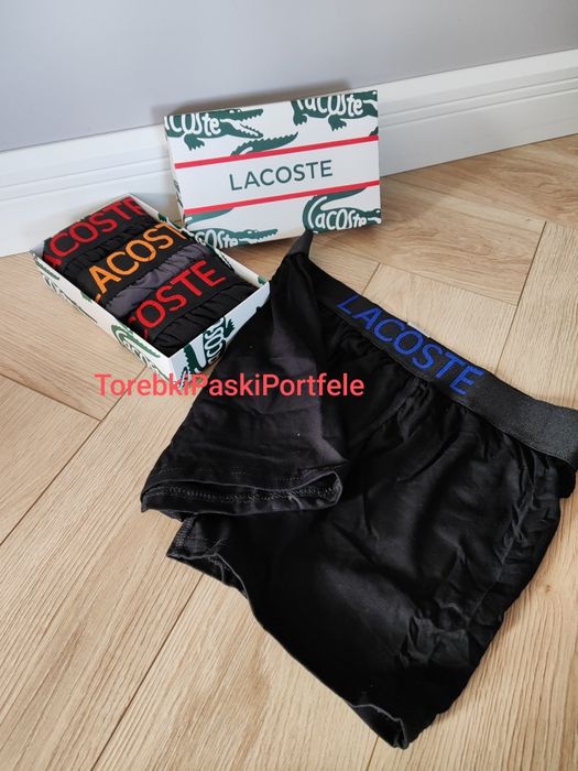 Nowy zestaw Lacoste , bokserki + pasek.