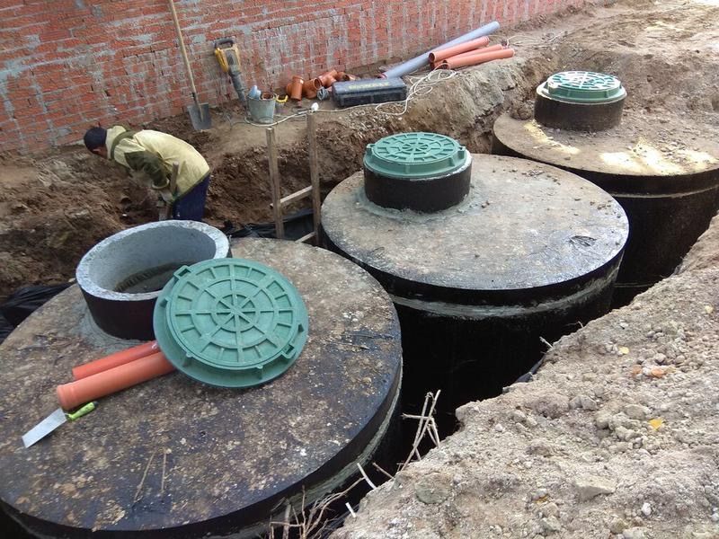 Канализация для дома|Выгребная яма|Септик|Земляные работы!