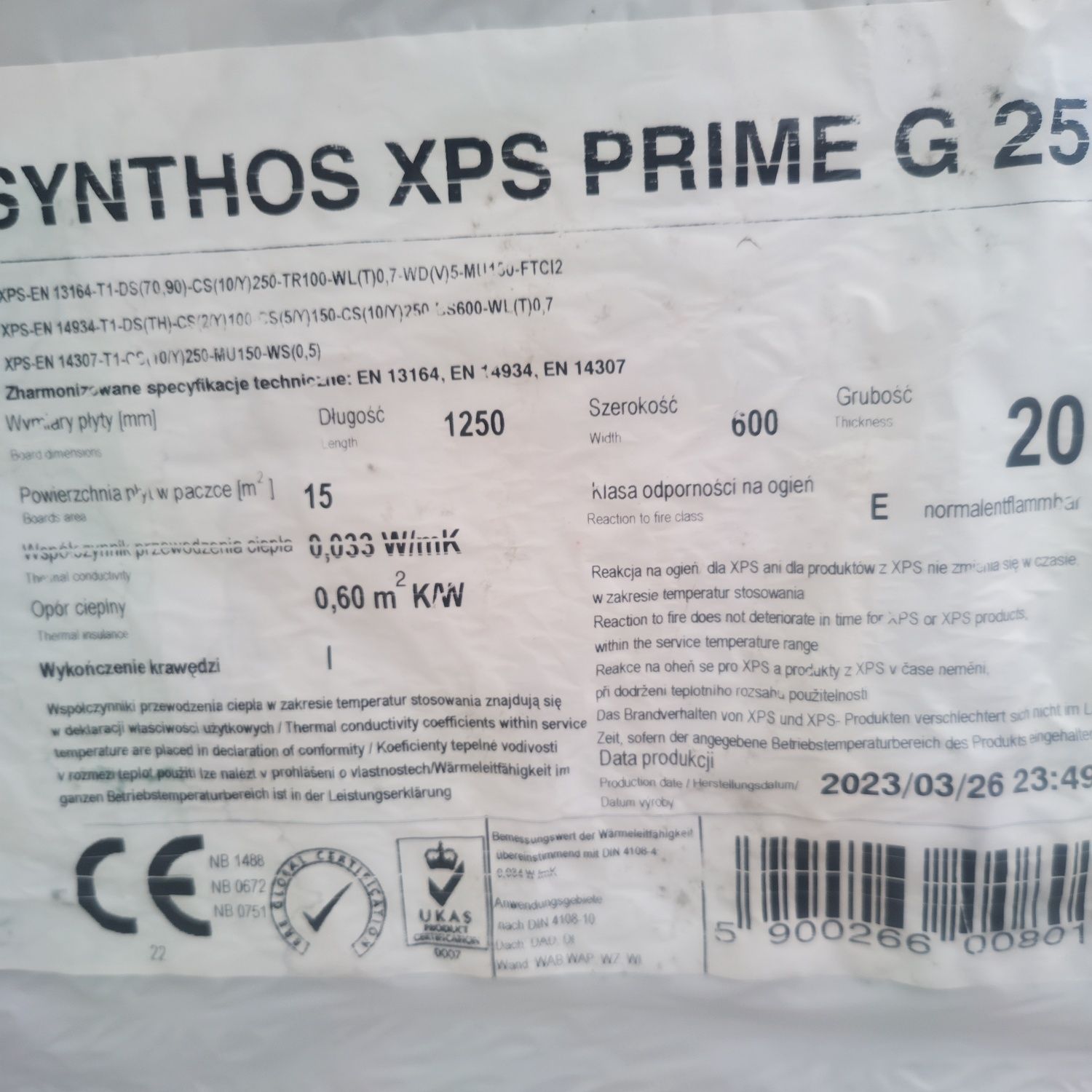 Styrodur XPS Synthos Prime grubość 12 cm 600 zł/m3 od ręki