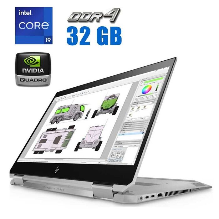 HP ZBook Studio X360 G5 E-2176M 32GB RAM 512GB SSD P1000M Touch