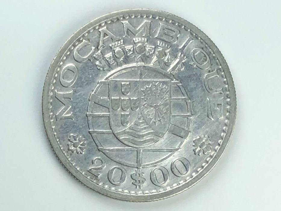 Moçambique 1960 - 20 Escudos Prata